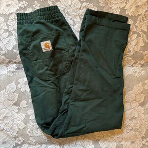 Carhartt Olive Elastic Waist Pants